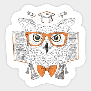 Owl smarts Sticker